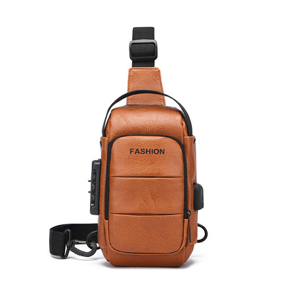 Vintage PU Leather Anti-Theft Sling Bag