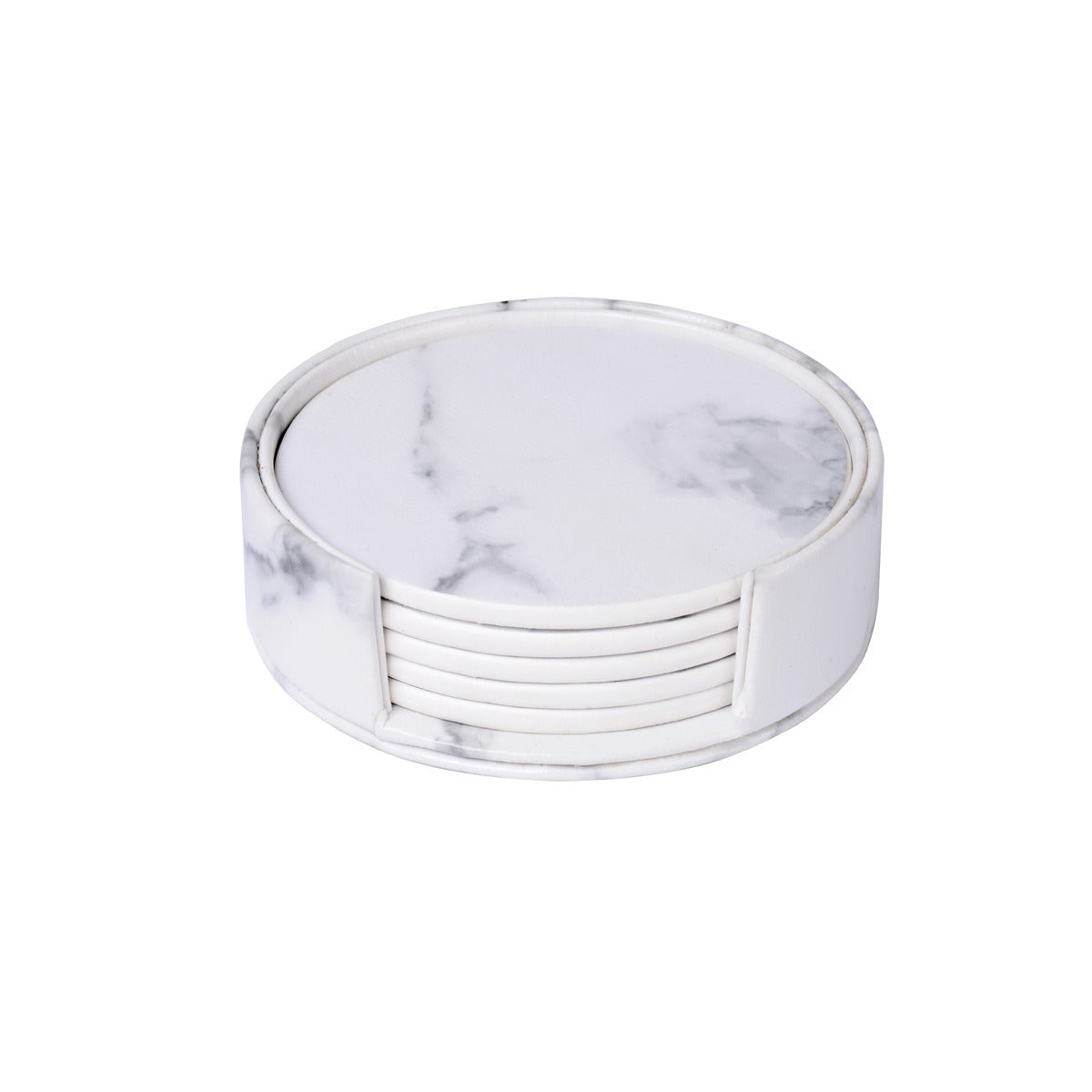 Creative PU leather coaster Exquisite insulated tea water cushion Square leather coaster