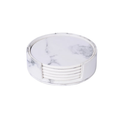 Creative PU leather coaster Exquisite insulated tea water cushion Square leather coaster