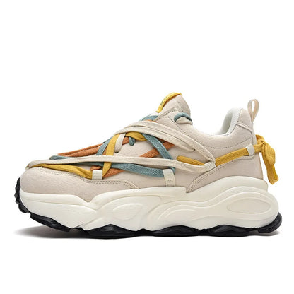 Streetwear Chunky Multicolored Laced Sneakers