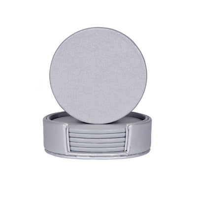 Creative PU leather coaster Exquisite insulated tea water cushion Square leather coaster