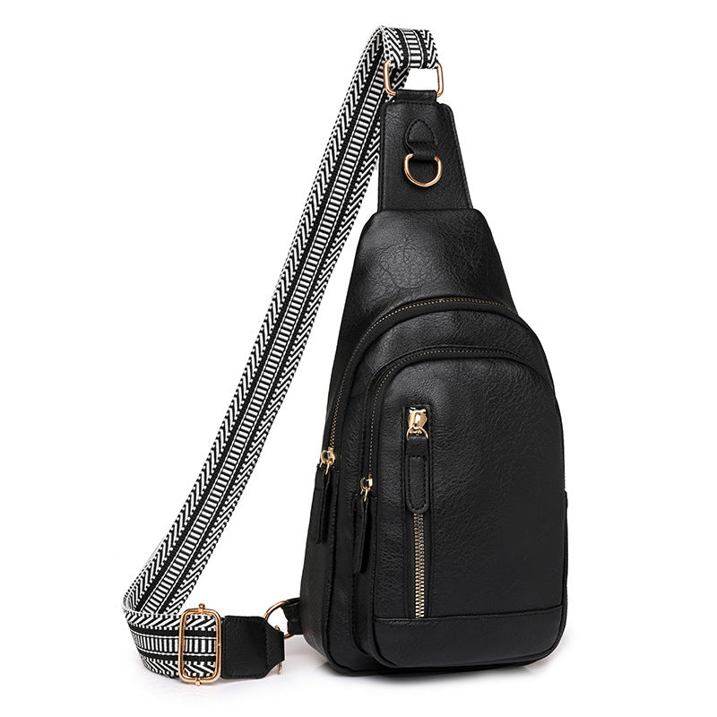 Vintage Soft PU Leather Guitar Strap Sling Bag