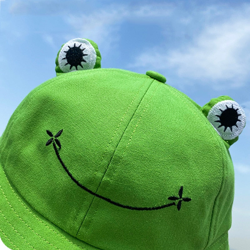 Cute Frog Eyes Foldable Bucket Hat