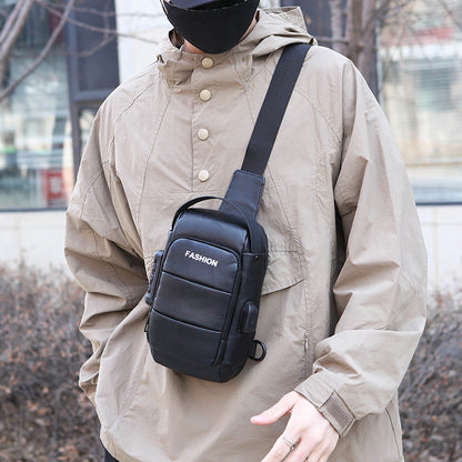 Vintage PU Leather Anti-Theft Sling Bag