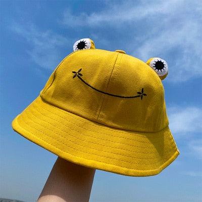 Cute Frog Eyes Foldable Bucket Hat