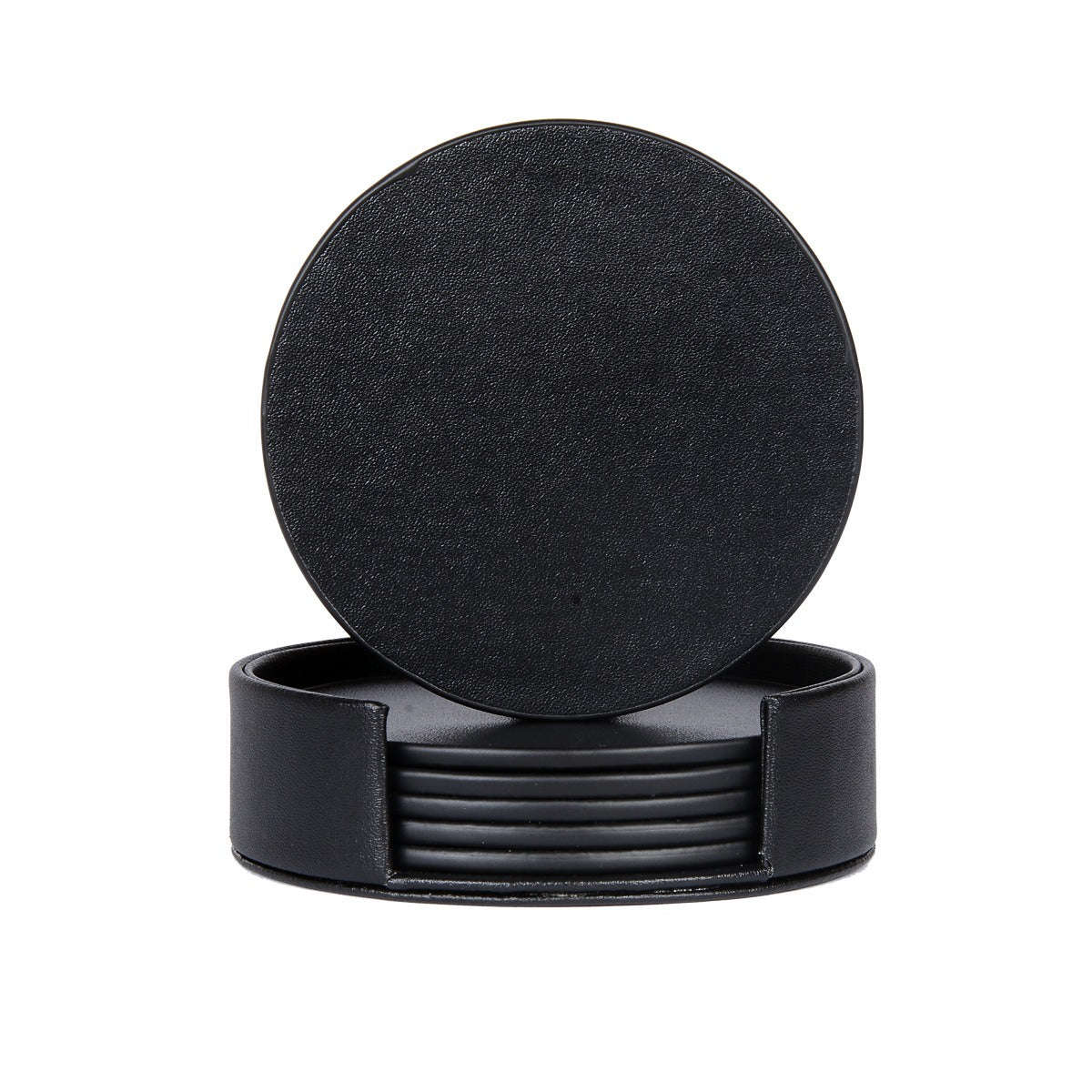 Creative PU leather coaster Exquisite insulated tea water cushion Square leather coaster