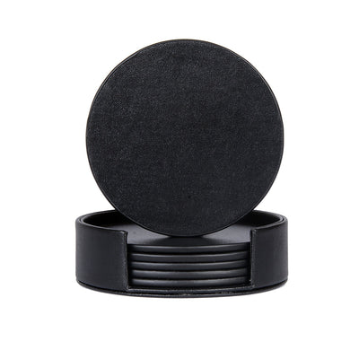 Creative PU leather coaster Exquisite insulated tea water cushion Square leather coaster