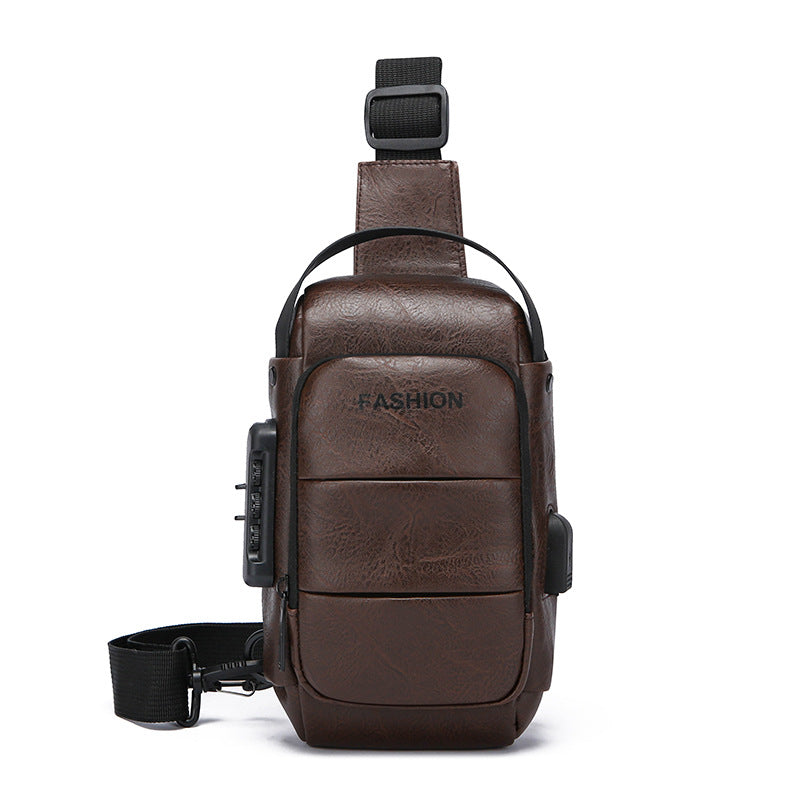 Vintage PU Leather Anti-Theft Sling Bag