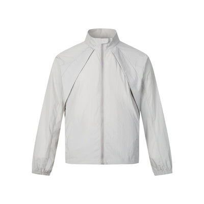 Loose casual stand up collar thin sunscreen clothes for men and women