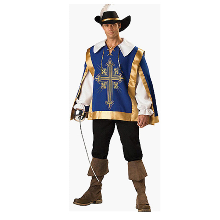 Makeup ball Halloween costume cosplay Captain Jack costume adult male pirate costume Caribbean pirate costume