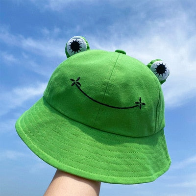 Cute Frog Eyes Foldable Bucket Hat