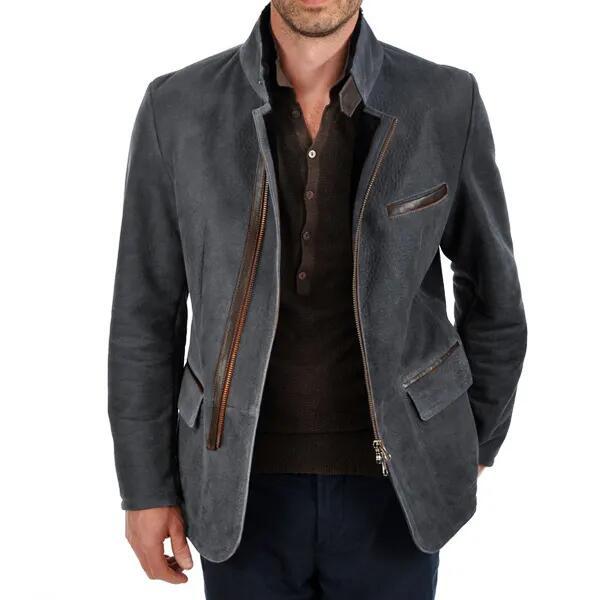 Michigan Jacket Solid Color Cover Bag Combination Zipper Warm Men's Jacket