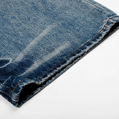 Vintage Acid Wash Relaxed Wide-Leg Jeans