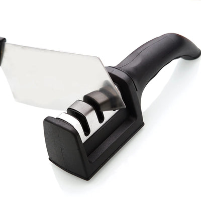 Knife Sharpener Quick Sharpener Professional 3 Stages Sharpener Knife Grinder Non-Slip Silicone Rubber