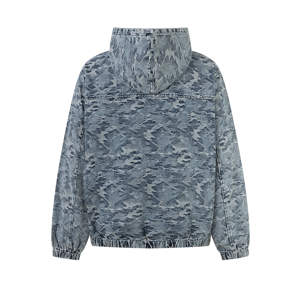 Vintage Acid-Washed Camo Heavyweight Hoodie