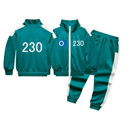 Men's and women's jacket hoodie+long pants three piece set