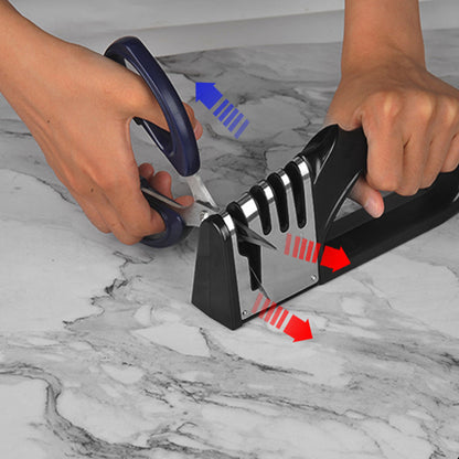 4-in-1 Kitchen Knife Sharpener (Multifunctional & Portable