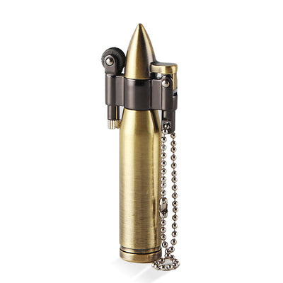 Creative Metal Windproof Kerosene Lighter Portable with Hanging Chain Gift