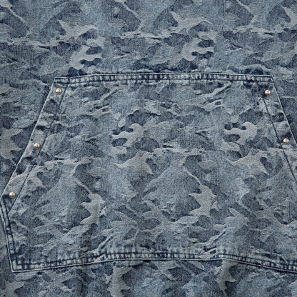 Vintage Acid-Washed Camo Heavyweight Hoodie