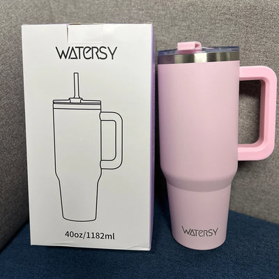 Thermal Mug with Handle & Straw 891/1182ml