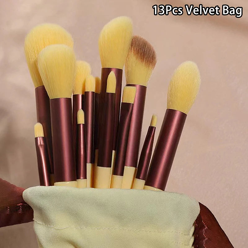 13pcs Beginner Makeup Brush Set Face & Eye Tools
