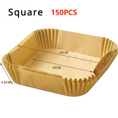 50pcs Air Fryer Paper Liners Disposable Baking Sheets