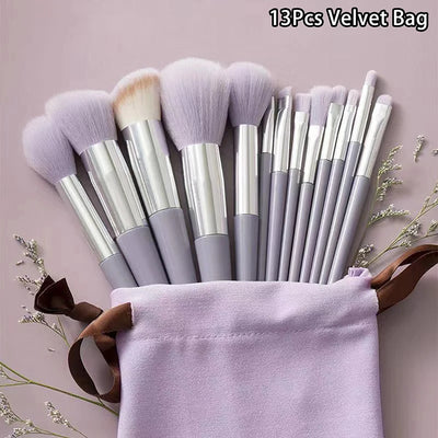 13pcs Beginner Makeup Brush Set Face & Eye Tools
