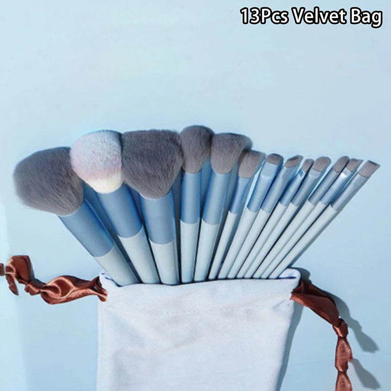 13pcs Beginner Makeup Brush Set Face & Eye Tools