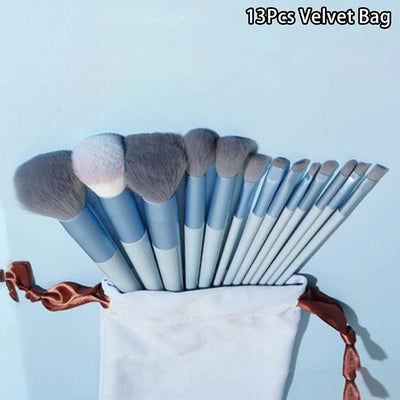 13pcs Beginner Makeup Brush Set Face & Eye Tools