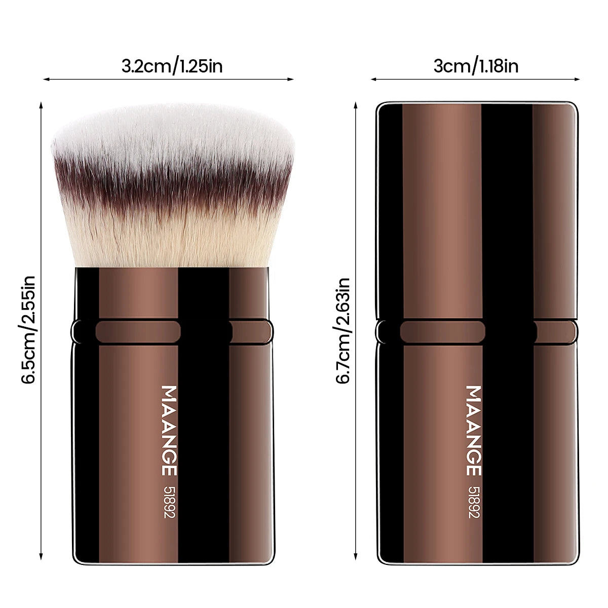 Portable Retractable Makeup Brush