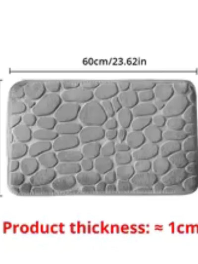 Non Slip Cobblestone Mat Bathroom & Living Room Rug