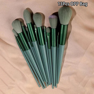 13pcs Beginner Makeup Brush Set Face & Eye Tools