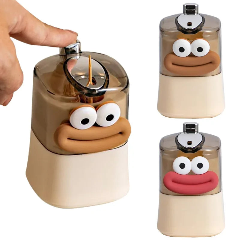 Plastic Toothpick Holder Press & Pop up Case