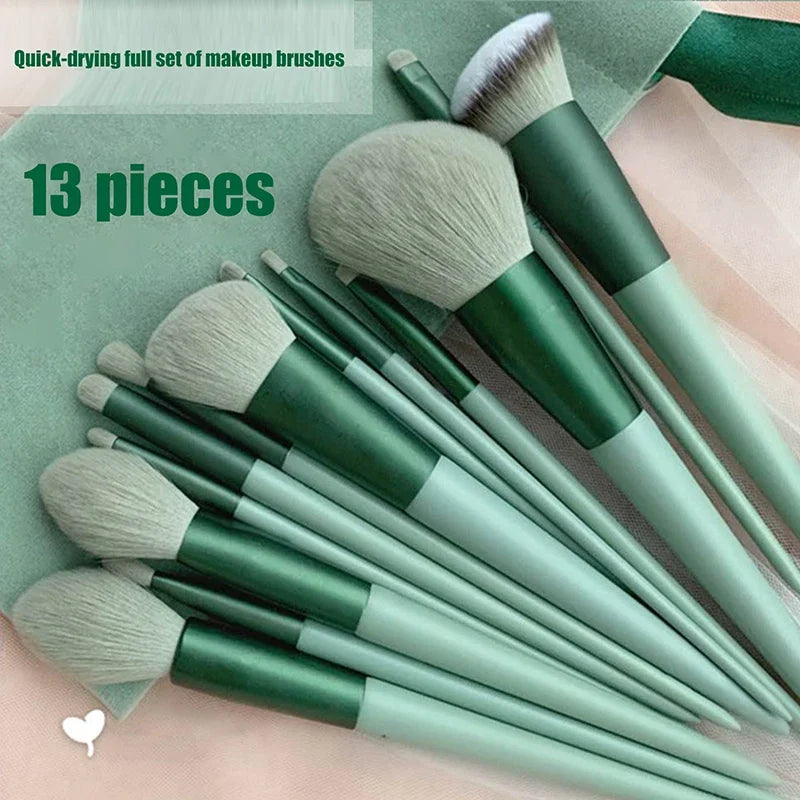 13pcs Beginner Makeup Brush Set Face & Eye Tools