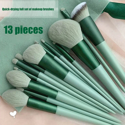 13pcs Beginner Makeup Brush Set Face & Eye Tools