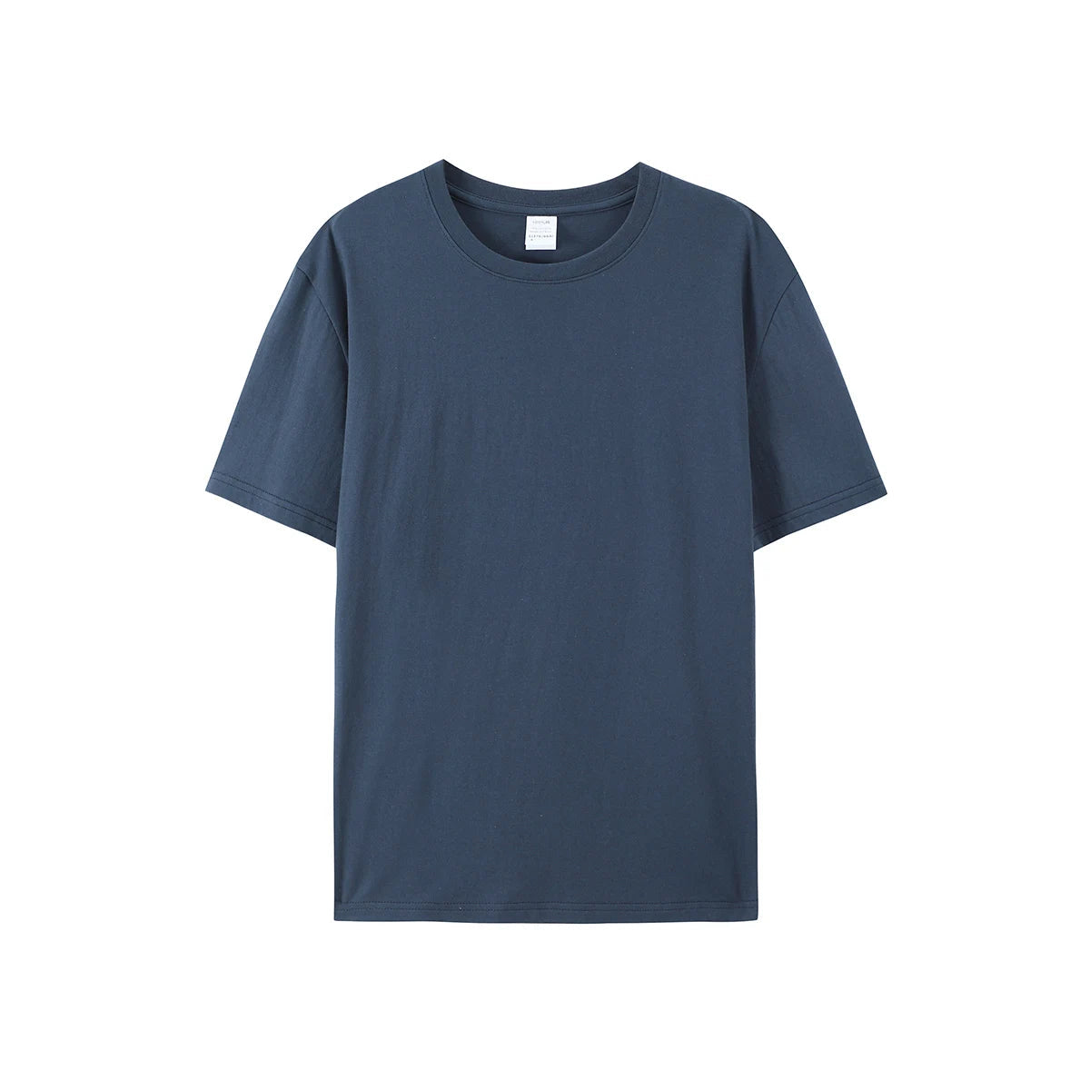 Men’s Cotton Summer Tee White/Black Solid Fashion Shirt