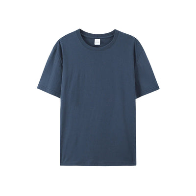 Men’s Cotton Summer Tee White/Black Solid Fashion Shirt