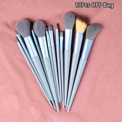 13pcs Beginner Makeup Brush Set Face & Eye Tools