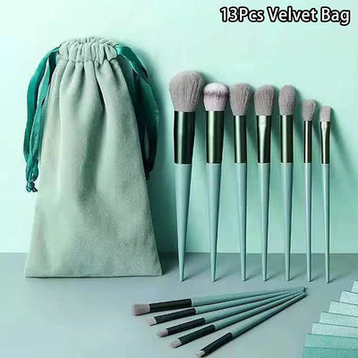 13pcs Beginner Makeup Brush Set Face & Eye Tools