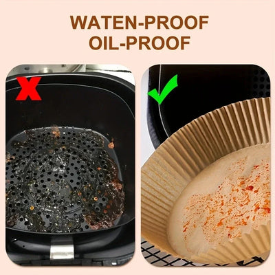 50pcs Air Fryer Paper Liners Disposable Baking Sheets