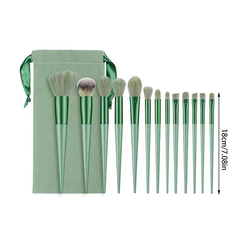 13pcs Beginner Makeup Brush Set Face & Eye Tools