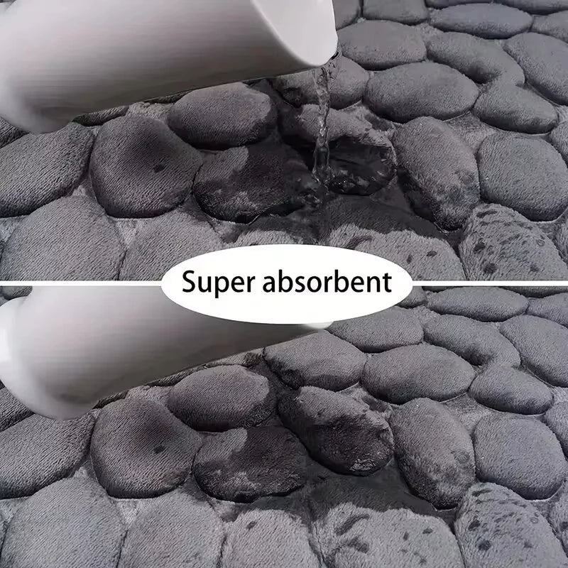 Non Slip Cobblestone Mat Bathroom & Living Room Rug