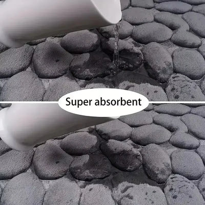 Non Slip Cobblestone Mat Bathroom & Living Room Rug