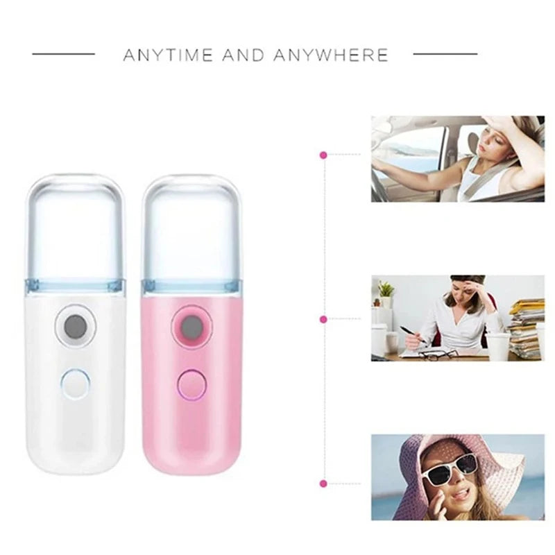 Mini Nano Facial Steamer USB Spray Skin Care Tool