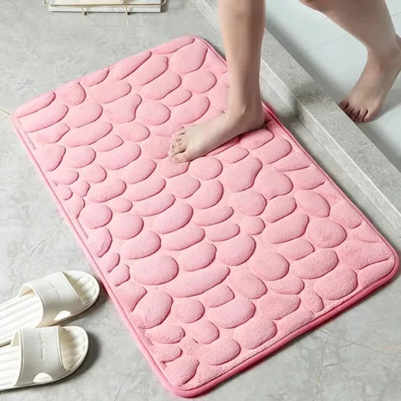 Non Slip Cobblestone Mat Bathroom & Living Room Rug