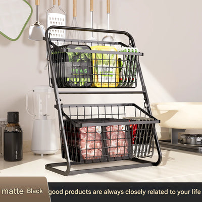 Multi Layer Kitchen Storage Rack Vegetable & Fruit Basket