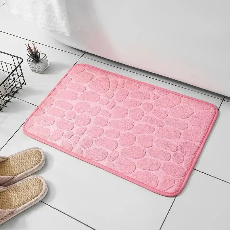 Non Slip Cobblestone Mat Bathroom & Living Room Rug