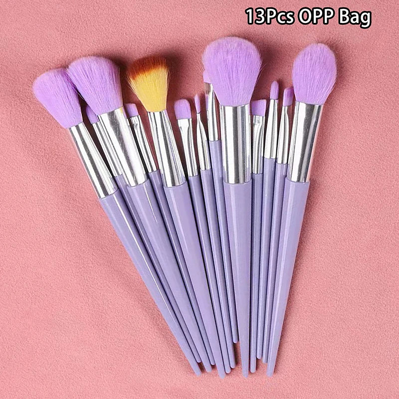 13pcs Beginner Makeup Brush Set Face & Eye Tools