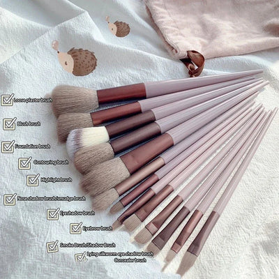 13pcs Beginner Makeup Brush Set Face & Eye Tools