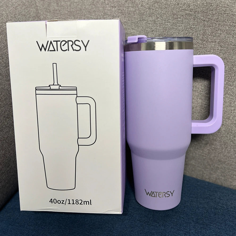 Thermal Mug with Handle & Straw 891/1182ml